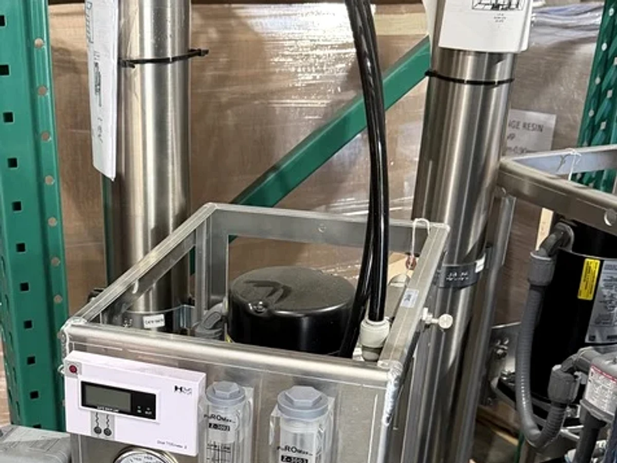 Angled view of Hydro360™ RO whole-home reverse-osmosis system
