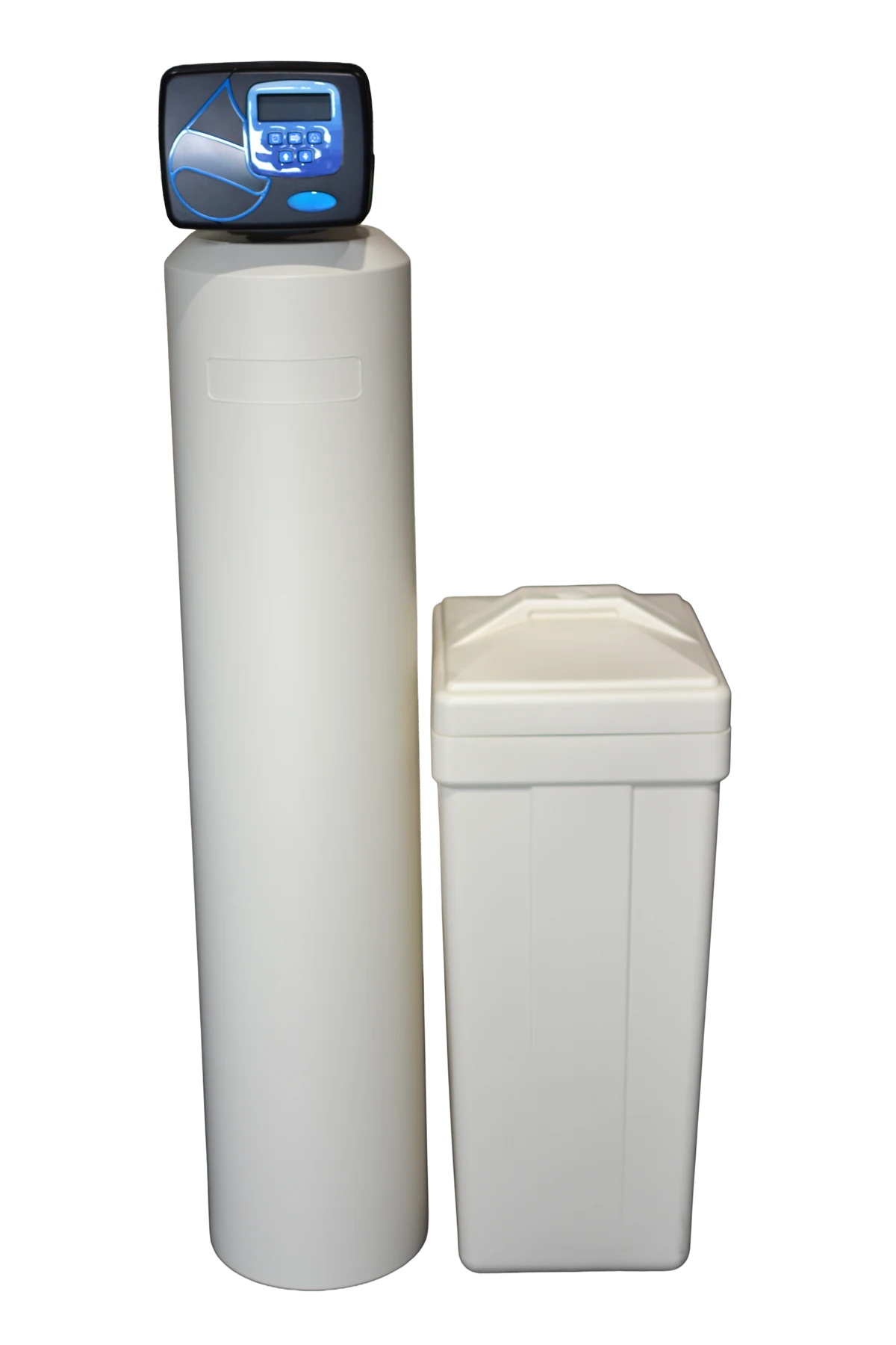 Sunstorm Home whole-home water treatment system installed in a garage