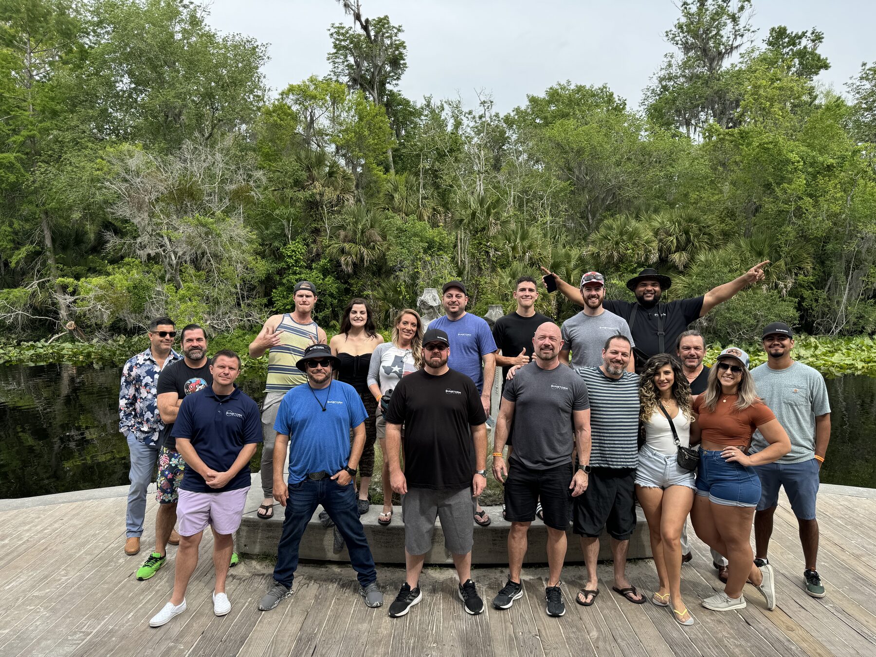 The Sunstorm team together outdoors in Central Florida